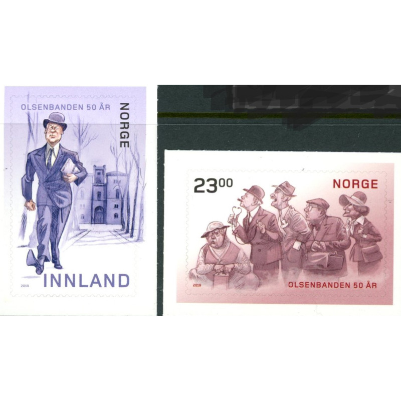 Norge. 2019. Olsen Banden. AFA nr. 1973-74 **        stemplet postfrisk FDC (o)