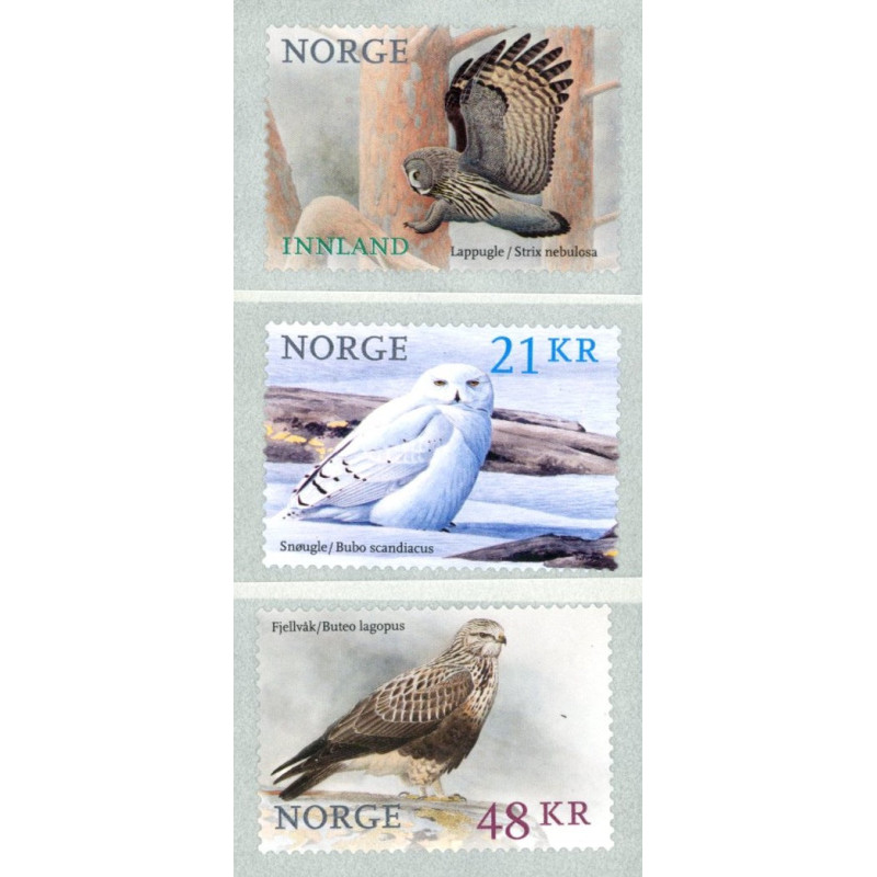 Norge. 2018. Fugle. AFA nr. 1941-43 **              stemplet postfrisk FDC (o)
