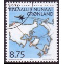 2004. 8,75 Kr. 50 Års civil ruteflyvning. AFA nr. 422 postfrisk stemplet
