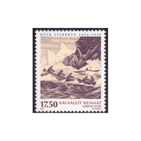 2004. 17,50 Kr. Ekspeditioner II. AFA nr. 423 postfrisk stemplet