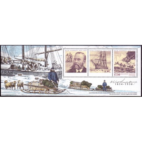 2004. 17,50 Kr. Ekspeditioner II, i miniark. AFA nr. 424 postfriskstemplet