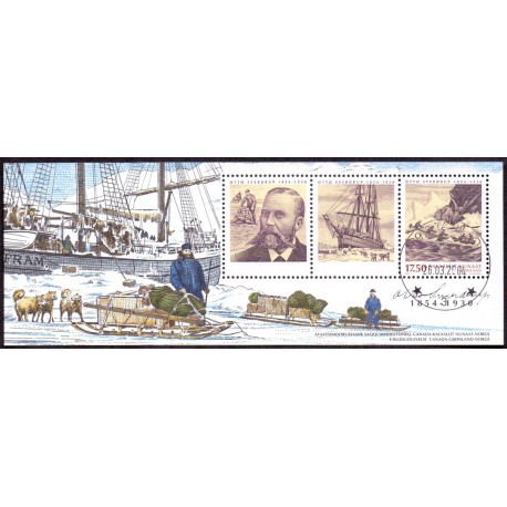 2004. 17,50 Kr. Ekspeditioner II, i miniark. AFA nr. 424 postfriskstemplet