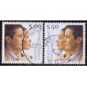 2004. 5,00-5,50 Kr. Kongeligt Bryllup. AFA nr. 425-6 postfrisk stemplet