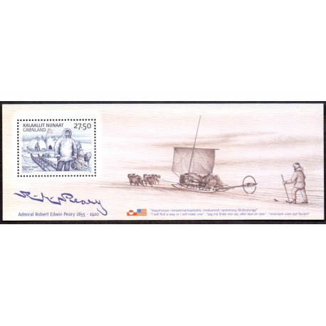 2005. 27,50 Kr. Ekspeditioner III, i miniark. AFA nr. 454 postfrisk stemplet