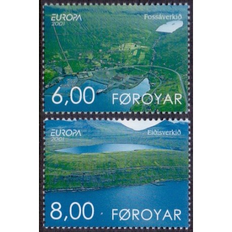 Færøerne 2001. CEPT AFA nr. 394-5 komplet postfrisk