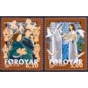 Færøerne 2001. Julefrimærker AFA nr. 404+5 komplet postfrisk