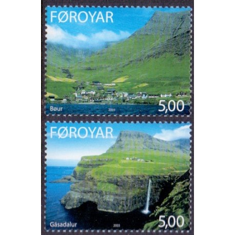 Færøerne 2003, Bygder AFA nr. 460-61 komplet postfrisk