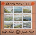 Færøerne 2005. Landskabsmaleren Jógvan Waagstein AFA nr. 526-34 miniark postfrisk