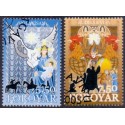 Færøerne 2005, Julefrimærker  nr. 537-38 komplet postfrisk