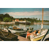Rørvig Havn med færgen, brugt