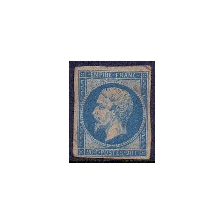 Frankrig/France 1853 20 C. Napoleon, ubrugt 