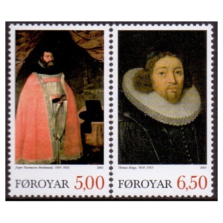 Færøerne 2003, Kingo og Brochman AFA nr. 462-3 komplet postfrisk