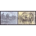 Færøerne 2005. 5,50-9,00 Kr. En venlig Okkupation. AFA nr. 535-36 stemplet postfrisk