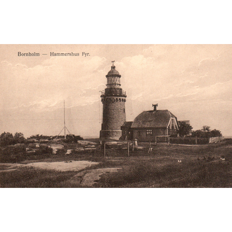 Bornholm. Hammershus Fyr. ubrugt