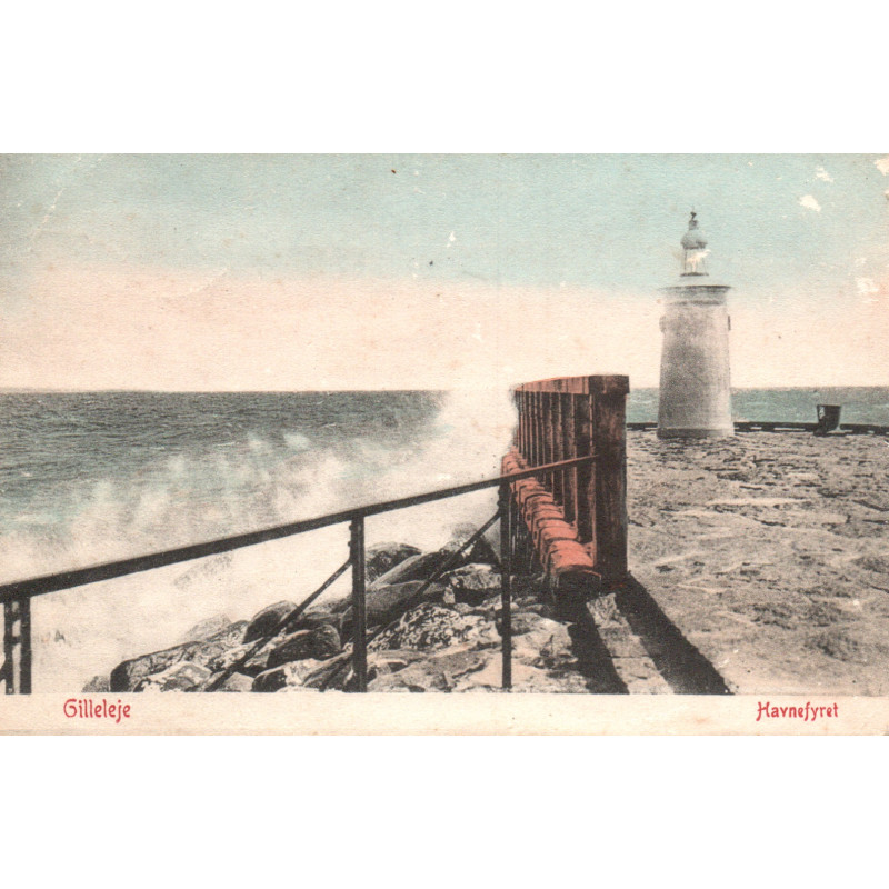 Gilleleje. Havnefyret, brugt