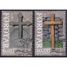 Færøerne 2008. 6,00-10,00 Kr. Historiske Kors AFA nr. 653-54 postfrisk stemplet