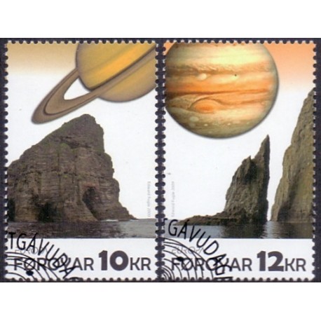 Færøerne 2009. 10,00-12,00 Kr. Europamærker / CEPT AFA nr. 674-5 postfrisk stemplet