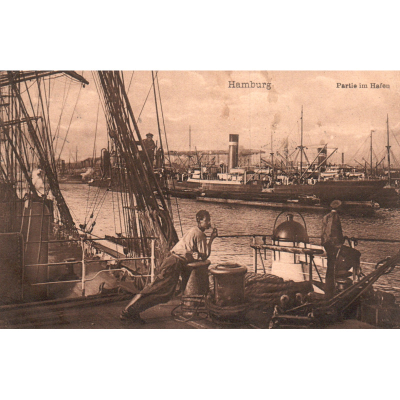 Tyskland. Hamburg Partie im Hafen,  unused