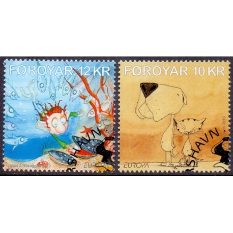 Færøerne 2010. 10,00-12,00 Kr. Europamærker / CEPT. AFA nr. 696-7 postfrisk stemplet