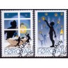 Færøerne 2010. 6,00-10,00 Kr. Julesange I. AFA nr. 706-07 postfrisk stemplet