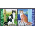 Færøerne 2011. 6,00-10,00 Kr. Katte. AFA nr. 711-2 postfrisk stemplet