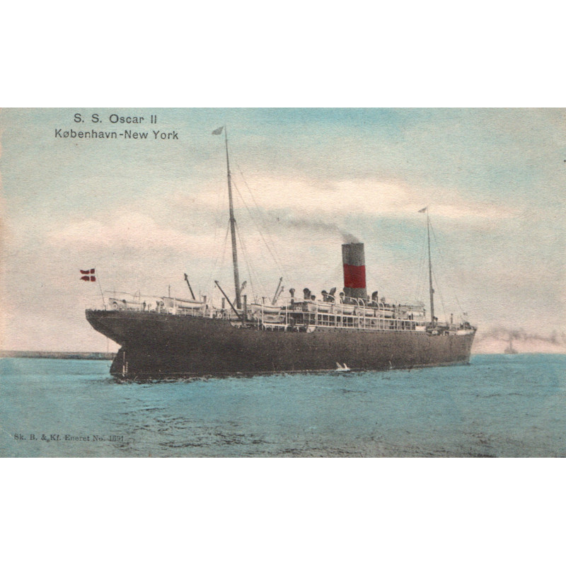 S. S. Oscar II, København-New York, ubrugt
