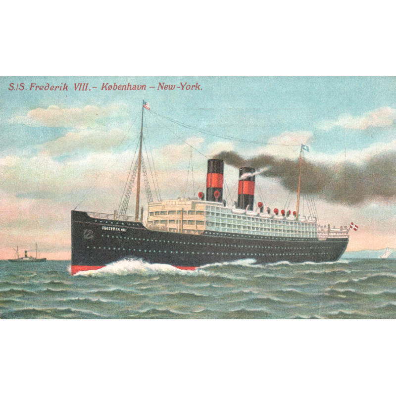 S/S Frederik VIII, København-New York, brugt