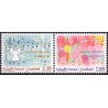 2006. 5,50-7,00 Kr. julefrimærker. AFA nr. 480-1 postfrisk stemplet