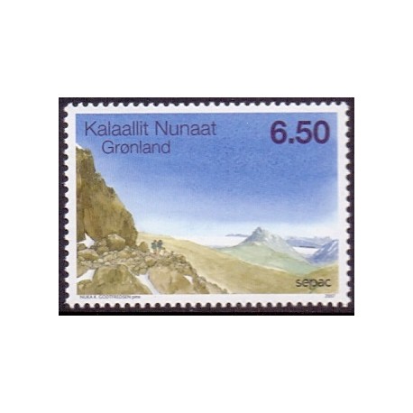 2007. 6,50 Kr. SEPAC 2007. AFA nr. 499 postfrisk stemplet