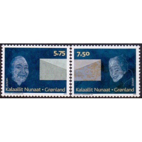 2008. 5,75-7,50 Kr. Europamærke / CEPT.  AFA nr. 505-6 postfrisk stemplet