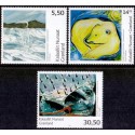 2008. 5,50-30,50 Kr. Moderne kunst III.  AFA nr. 507-9 postfrisk stemplet