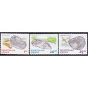 2008. 1,00-25,00 Kr. Fossiller i Grønland I. AFA nr. 515-7 postfrisk stemplet