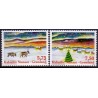 2008. 5,75-7,50 Kr. Julefrimærker. AFA nr. 526-7 postfrisk stemplet