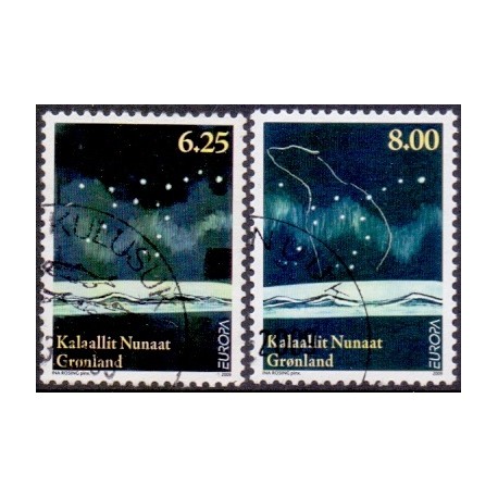 2009. 6,25-8,00 Kr. Europamærker / CEPT. AFA nr. 531-2 postfrisk stemplet