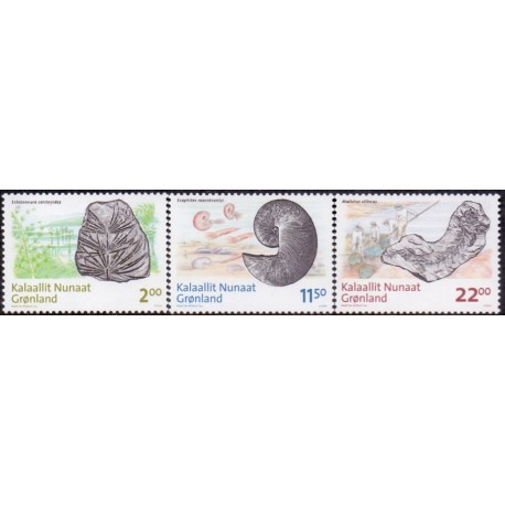 2009. 2,00-22,00 Kr. Forsiler i Grønland. AFA nr. 533-5 postfrisk stemplet