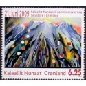 2009. 6,25 Kr. Selvstyre i Grønland. AFA nr. 543 postfrisk stemplet