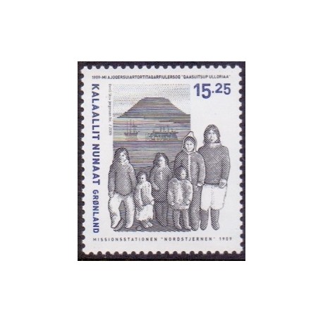 2009. 15,25 Kr. Missionstationen Nordstjernen. AFA nr. 545 postfrisk stemplet