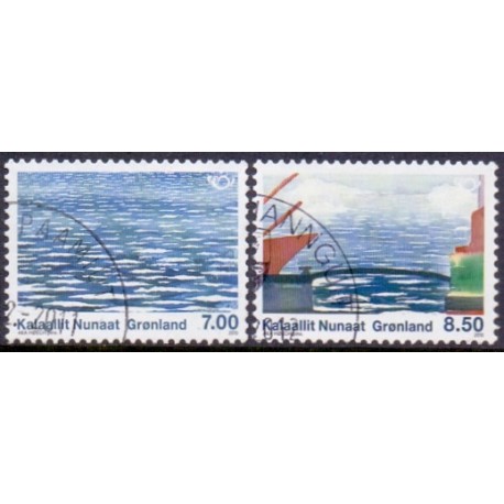 2010. 7,00-8,50 Kr. Norden ved havet.  AFA nr. 563-4 postfriskk stemplet