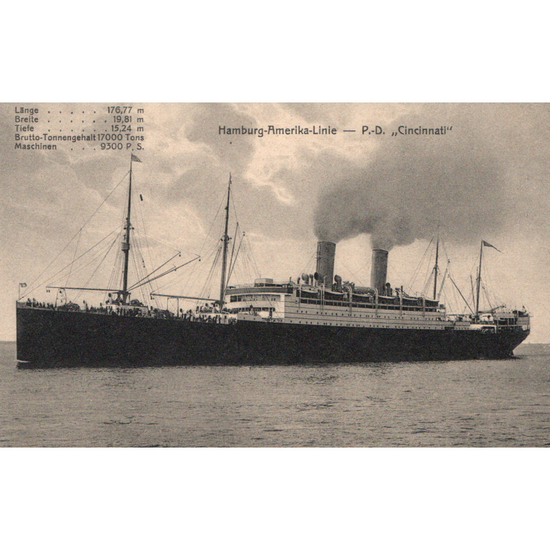 HAPAG. P. D. CINCINNATI, ubrugt