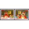 2010. 7,00-8,50 Kr. julefrimærke. AFA nr. 576-77 postfrisk stemplet