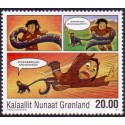 2011. 20,00 Kr. Grønlandske tegneserier III. AFA nr. 592 postfrisk stemplet