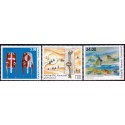 2011. 3,00-34,00 Kr. Moderne grønlandsk kunst (V). AFA nr. 594-6 postfrisk stemplet