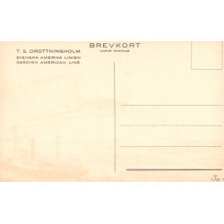 Sverige. Swedish American Line. T/S DROTTNINGHOLM, ubrugt