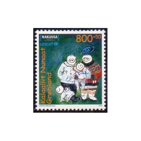 2012. 8,00+0,50 Øre. Unicef/Nakuusa. AFA nr. 606 postfrisk stemplet