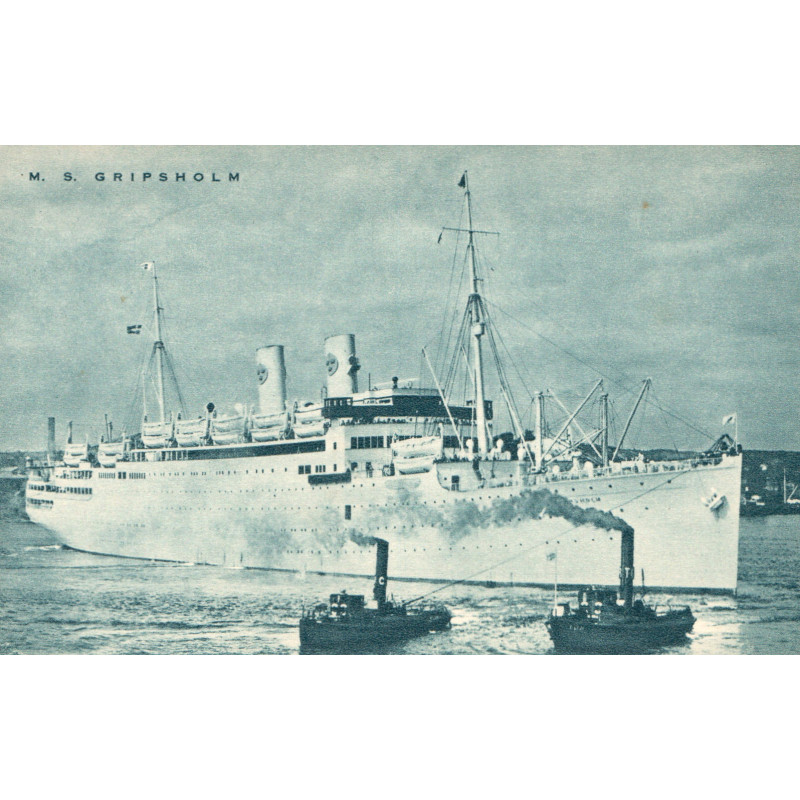 Sverige. Swedish American Line. M/S GRIPSHOLM, ubrugt