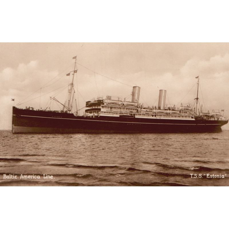 Baltic American Line. T.S.S. ESTONIA, brugt