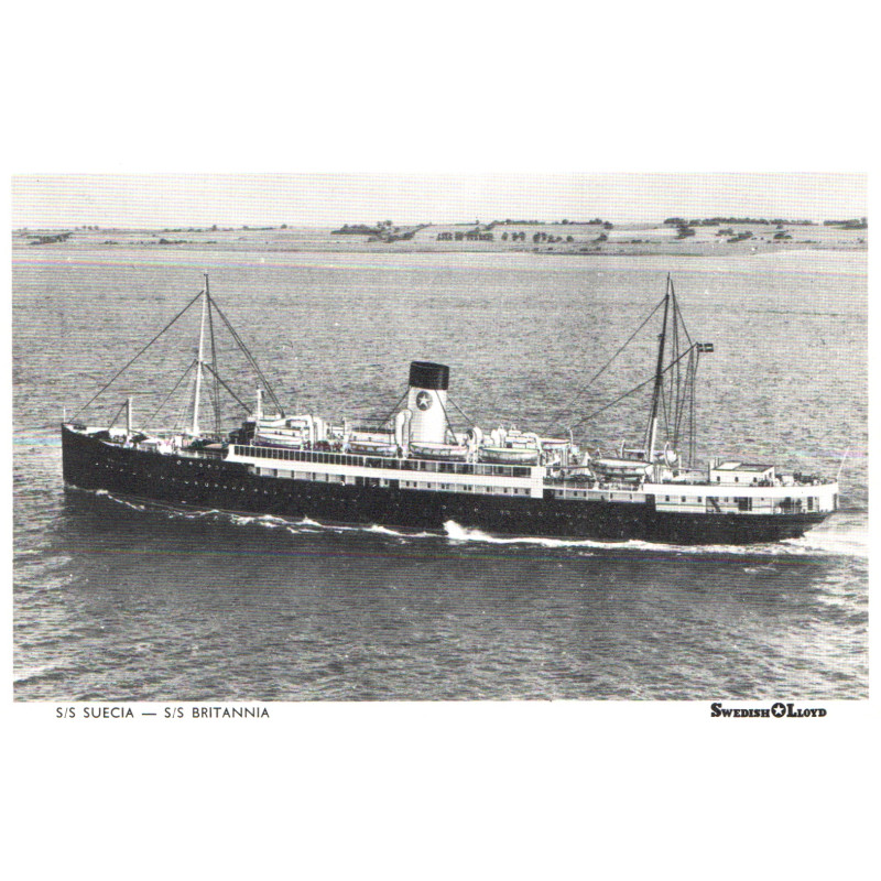 Sverige. Swedish Lloyd. S/S SUECIA, ubrugt