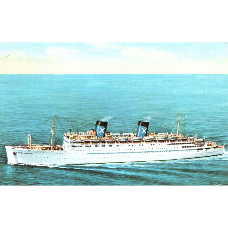 Italien. Hellenic. R.H.M.S QUEEN FREDERICA, brugt