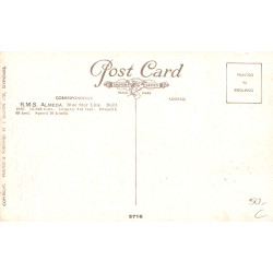 England. Blue Star Line R. M. S. ALMEDA, ubrugt