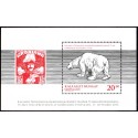 2013. 20,00 Kr. Post Greenland 75 års jubilæum, i miniark. AFA nr 652 postfrisk stemplet